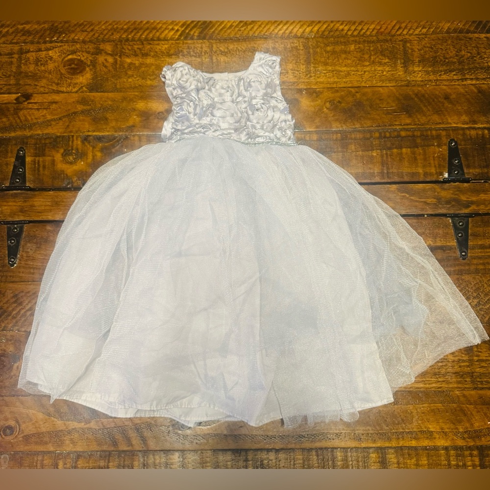 Elegant White Kids Formal Dress
